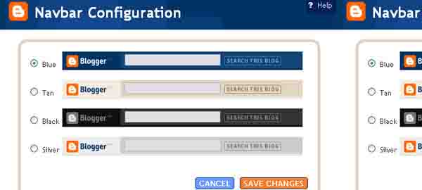 Blogger NavBar
